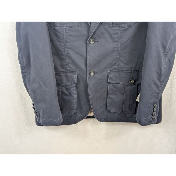 Life Khaki Cargo Pocket Jacket Navy Blue Men's Size Medium NWT - Picture 4 of 16